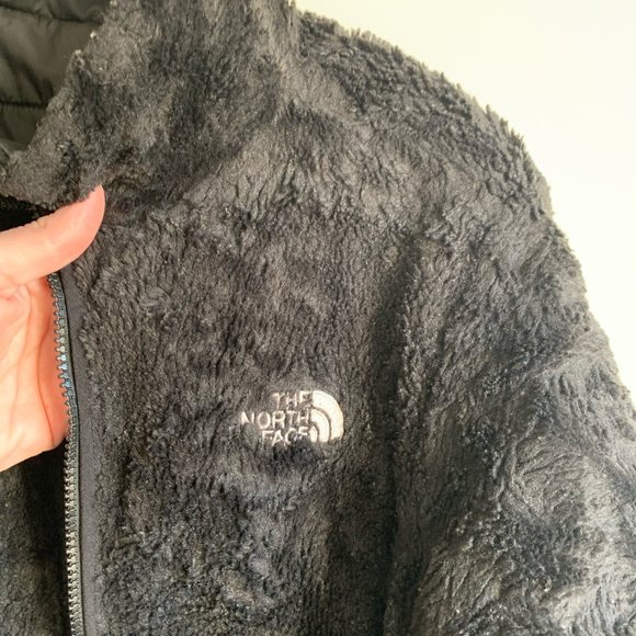 The North Face Black Reversible Puffer and Teddy Jacket Size Youth XL - Picture 2 of 7
